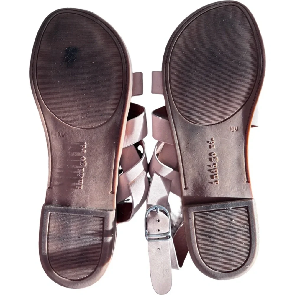 Indigo Red Sandals Size 10